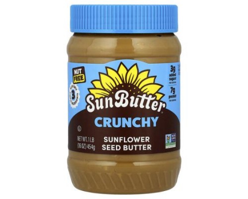 SunButter, Sunflower Seed Butter, Crunchy, 16 oz (454 g) SunButter, Sunflower Seed Butter, Crunchy, 16 oz (454 g)