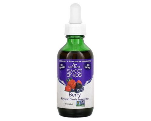 SweetLeaf Stevia, Sweet Drops, Berry, 2 fl oz (60 ml)