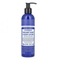 Dr. Bronner's, Organic Hand & Body Lotion, Peppermint, 8 fl oz (237 ml)