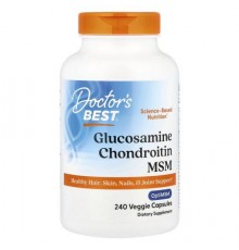 Doctor's Best, Glucosamine Chondroitin MSM with OptiMSM®, 240 Veggie Capsules