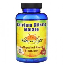 Nature's Life, Calcium Citrate Malate, 120 Tablets