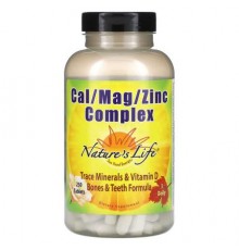 Nature's Life, Cal / Mag / Zinc Complex, 250 Tablets