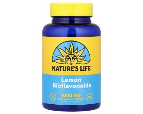 Nature's Life, Lemon Bioflavonoids, 1,000 mg, 100 Tablets Nature's Life, Lemon Bioflavonoids, 1,000 mg, 100 Tablets