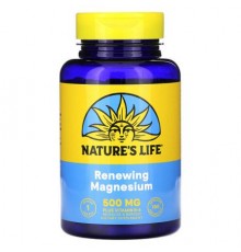 Nature's Life, Renewing Magnesium, 500 mg, 100 Vegcaps