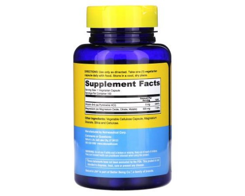 Nature's Life, Renewing Magnesium, 500 mg, 100 Vegcaps Nature's Life, Renewing Magnesium, 500 mg, 100 Vegcaps