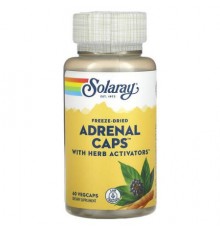 Solaray, Freeze-Dried Adrenal Caps with Herb Activators, 60 VegCaps
