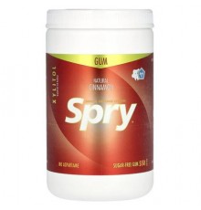 Xlear, Spry, Chewing Gum, Natural Cinnamon, Sugar Free, 550 Pieces