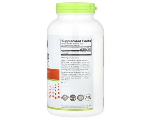NutriBiotic, Immunity, Ascorbic Acid, 100% Pure Vitamin C, Crystalline Powder, 16 oz (454 g)
