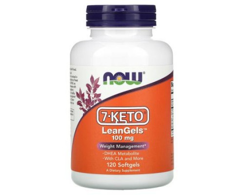 NOW Foods, 7-Keto LeanGels, 100 mg, 120 Softgels NOW Foods, 7-Keto LeanGels, 100 mg, 120 Softgels