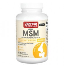 Jarrow Formulas, Vegan MSM, 1,000 mg, 200 Veggie Capsules