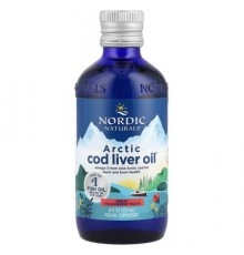 Nordic Naturals, Arctic Cod Liver Oil™, Strawberry, 8 fl oz (237 ml)