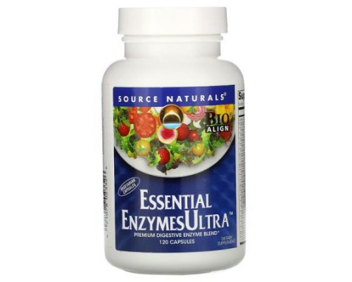 Source Naturals, Essential EnzymesUltra, 120 Capsules Source Naturals, Essential EnzymesUltra, 120 Capsules