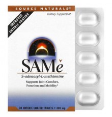 Source Naturals, SAMe , 400 mg, 30 Enteric Coated Tablets