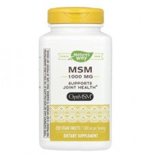 Nature's Way, MSM, 1,000 mg, 200 Vegan Tablets