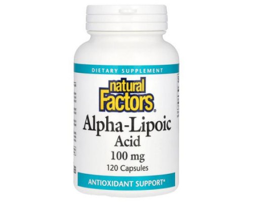 Natural Factors, Alpha-Lipoic Acid, 100 mg, 120 Capsules Natural Factors, Alpha-Lipoic Acid, 100 mg, 120 Capsules