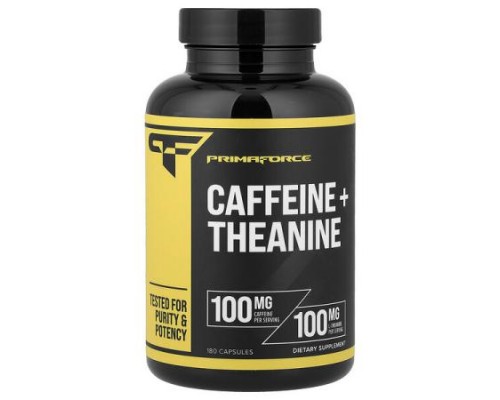 Primaforce, Caffeine + Theanine, 180 Capsules