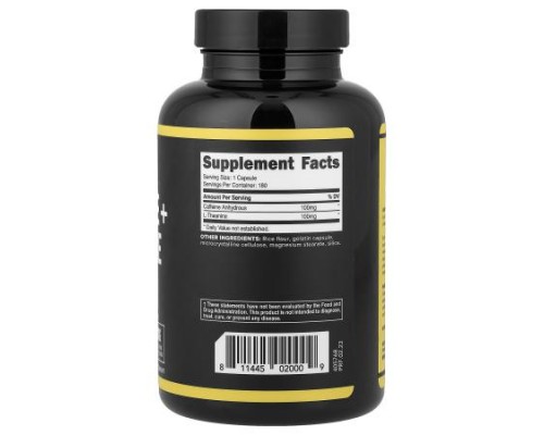 Primaforce, Caffeine + Theanine, 180 Capsules
