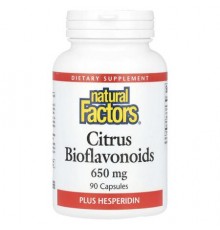 Natural Factors, Citrus Bioflavonoids Plus Hesperidin, 650 mg, 90 Capsules