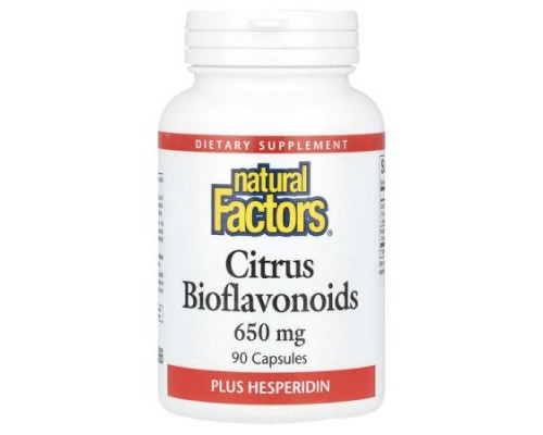 Natural Factors, Citrus Bioflavonoids Plus Hesperidin, 650 mg, 90 Capsules Natural Factors, Citrus Bioflavonoids Plus Hesperidin, 650 mg, 90 Capsules