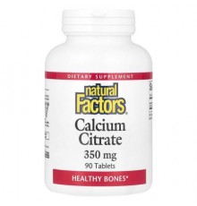 Natural Factors, Calcium Citrate, 350 mg, 90 Tablets