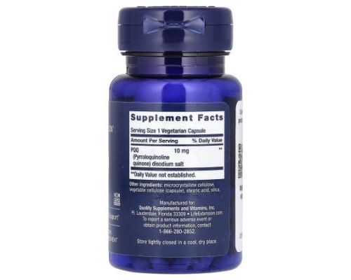 Life Extension, PQQ Caps, 10 mg, 30 Vegetarian Capsules Life Extension, PQQ Caps, 10 mg, 30 Vegetarian Capsules