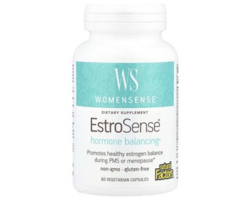 Natural Factors, WomenSense®, EstroSense®, Hormone Balancing, 60 Vegetarian Capsules Natural Factors, WomenSense®, EstroSense®, Hormone Balancing, 60 Vegetarian Capsules