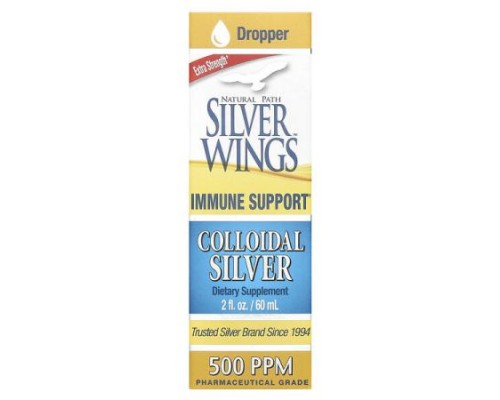 Natural Path Silver Wings, Colloidal Silver, Extra Strength, 500 PPM, 2 fl oz (60 ml) Natural Path Silver Wings, Colloidal Silver, Extra Strength, 500 PPM, 2 fl oz (60 ml)
