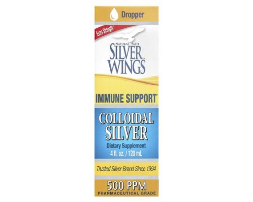 Natural Path Silver Wings, Colloidal Silver, Extra Strength, 500 PPM, 4 fl oz (120 ml) Natural Path Silver Wings, Colloidal Silver, Extra Strength, 500 PPM, 4 fl oz (120 ml)