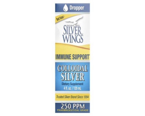 Natural Path Silver Wings, Colloidal Silver, 250 ppm, 4 fl oz (120 ml) Natural Path Silver Wings, Colloidal Silver, 250 ppm, 4 fl oz (120 ml)