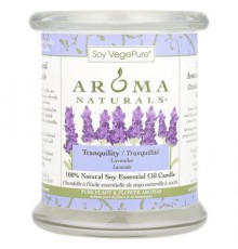 Aroma Naturals, Soy VegePure®, 100% Natural Soy Essential Oil Candle, Tranquility, Lavender, 8.8 oz (260 g)