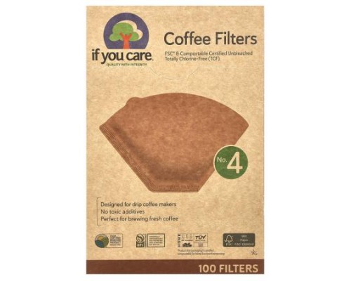 If You Care, Coffee Filters, No. 4 , 100 Filters If You Care, Coffee Filters, No. 4 , 100 Filters
