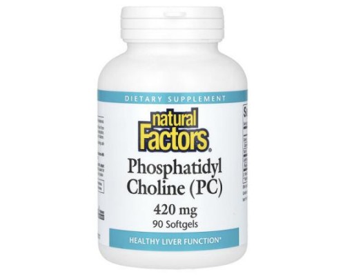 Natural Factors, Phosphatidyl Choline (PC), 420 mg, 90 Softgels Natural Factors, Phosphatidyl Choline (PC), 420 mg, 90 Softgels