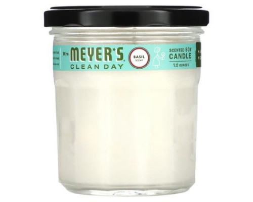 Mrs. Meyers Clean Day, Scented Soy Candle, Basil, 7.2 oz (204 g)