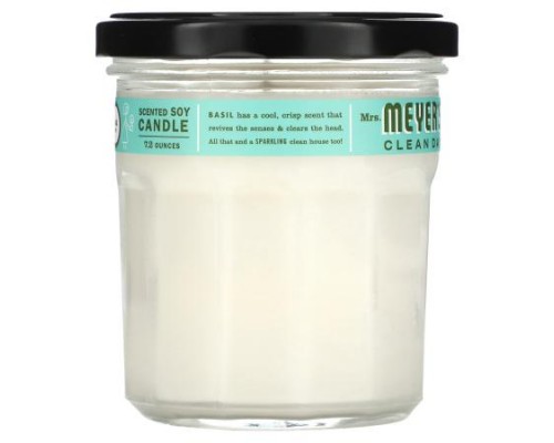 Mrs. Meyers Clean Day, Scented Soy Candle, Basil, 7.2 oz (204 g)