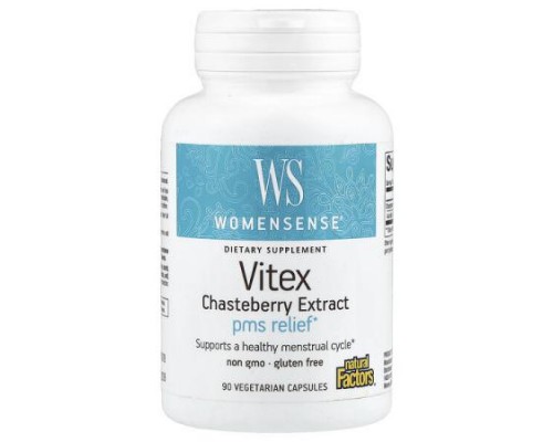 Natural Factors, WomenSense®, Vitex Chasteberry Extract, 80 mg, 90 Vegetarian Capsules