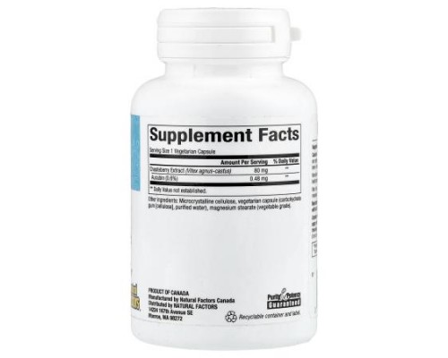 Natural Factors, WomenSense®, Vitex Chasteberry Extract, 80 mg, 90 Vegetarian Capsules