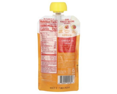 Happy Family Organics, Happy Tot, Super Foods, Stage 4, Bananas, Peaches, Mangos & Chia, 4.22 oz (120 g) Happy Family Organics, Happy Tot, Super Foods, Stage 4, Bananas, Peaches, Mangos & Chia, 4.22 oz (120 g)