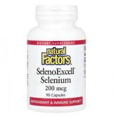 Natural Factors, SelenoExcell, Selenium, 200 mcg, 90 Capsules