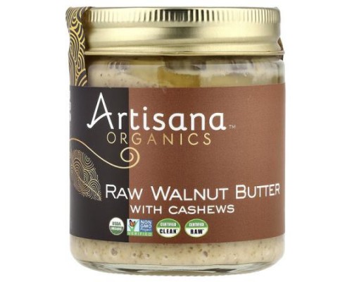 Artisana, Organics, Raw Walnut Butter with Cashews, 8 oz (227 g) Artisana, Organics, Raw Walnut Butter with Cashews, 8 oz (227 g)