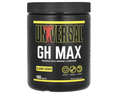 Universal U, Classic Series, GH Max, 180 Tablets