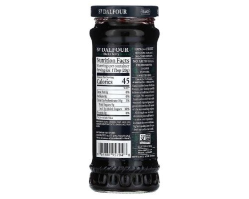 St. Dalfour, Black Cherry Fruit Spread, 10 oz (284 g)