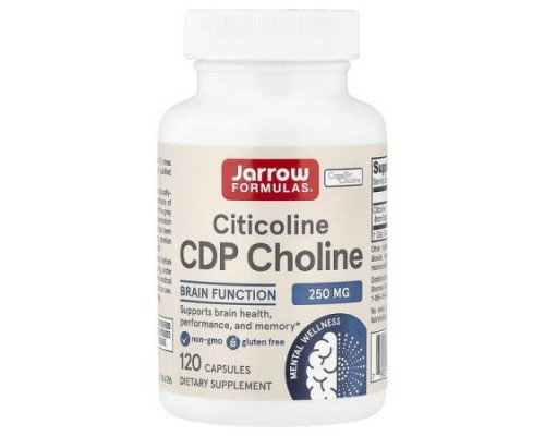 Jarrow Formulas, Citicoline, CDP Choline, 250 mg, 120 Capsules Jarrow Formulas, Citicoline, CDP Choline, 250 mg, 120 Capsules