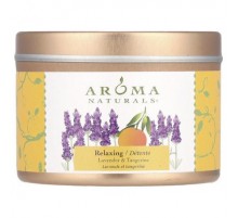 Aroma Naturals, Soy VegePure®, Travel Tin Candle, Relaxing, Lavender & Tangerine, 2.8 oz (79.38 g)