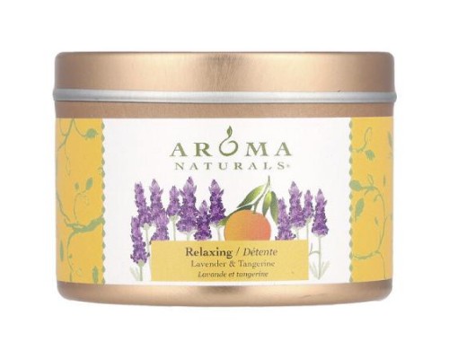 Aroma Naturals, Soy VegePure®, Travel Tin Candle, Relaxing, Lavender & Tangerine, 2.8 oz (79.38 g) Aroma Naturals, Soy VegePure®, Travel Tin Candle, Relaxing, Lavender & Tangerine, 2.8 oz (79.38 g)