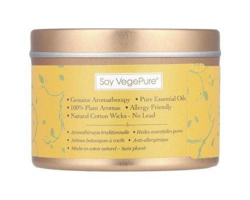 Aroma Naturals, Soy VegePure®, Travel Tin Candle, Relaxing, Lavender & Tangerine, 2.8 oz (79.38 g) Aroma Naturals, Soy VegePure®, Travel Tin Candle, Relaxing, Lavender & Tangerine, 2.8 oz (79.38 g)