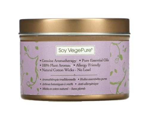 Aroma Naturals, Soy VegePure, Travel Candle, Serenity, Ylang Ylang & Lavender, 2.8 oz (79.38 g) Aroma Naturals, Soy VegePure, Travel Candle, Serenity, Ylang Ylang & Lavender, 2.8 oz (79.38 g)