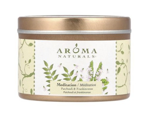 Aroma Naturals, Soy VegePure®, Small Soy To Go Tin Candle, Patchouli & Frankincense, 2.8 oz (79.38 g) Aroma Naturals, Soy VegePure®, Small Soy To Go Tin Candle, Patchouli & Frankincense, 2.8 oz (79.38 g)