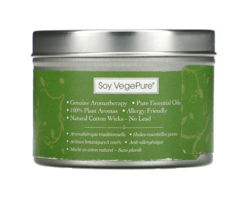 Aroma Naturals, Soy VegePure, Travel Tin Candle, Vitality, Peppermint & Eucalyptus, 2.8 oz (79.38 g) Aroma Naturals, Soy VegePure, Travel Tin Candle, Vitality, Peppermint & Eucalyptus, 2.8 oz (79.38 g)