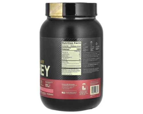 Optimum Nutrition, Gold Standard® 100% Whey, Delicious Strawberry, 2 lb (907 g)