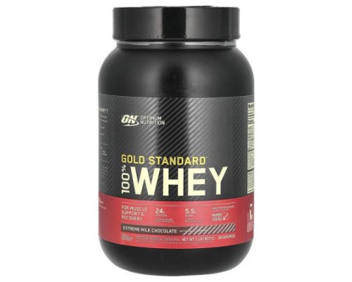 Optimum Nutrition, Gold Standard® 100% Whey, Extreme Milk Chocolate, 2 lb (907 g) Optimum Nutrition, Gold Standard® 100% Whey, Extreme Milk Chocolate, 2 lb (907 g)